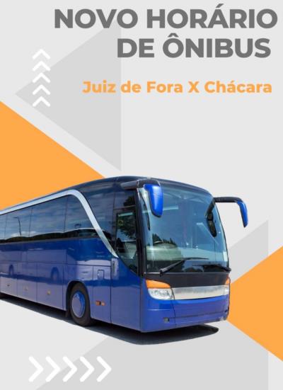 Novos horários da linha de ônibus Juiz de Fora x Chácara