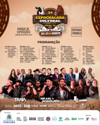 34ª Expochácara - Programação