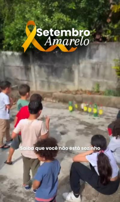 🌟 O CRAS promoveu uma ação super especial com nossas crianças para falar sobre a importância do Setembro Amarelo 💛✨