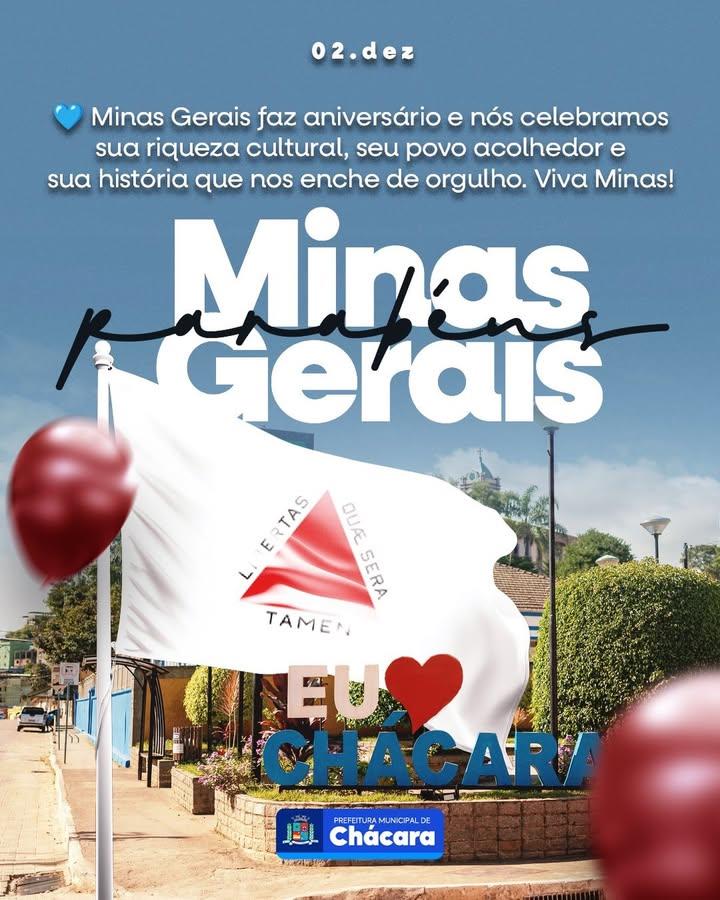 ✨ Hoje celebramos o aniversário de Minas Gerais!