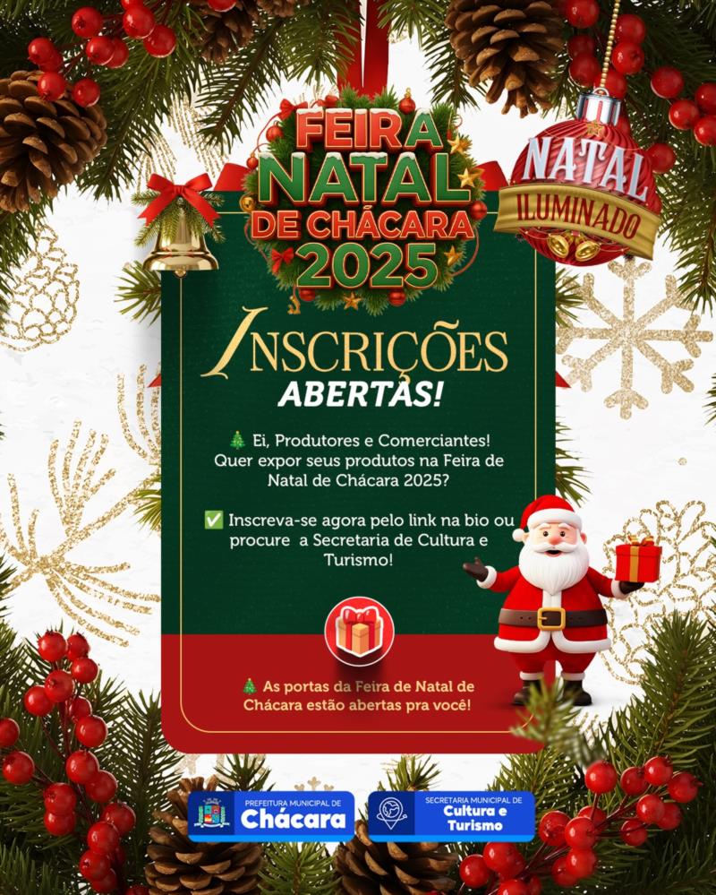 🎄✨ As inscrições estão oficialmente ABERTAS!