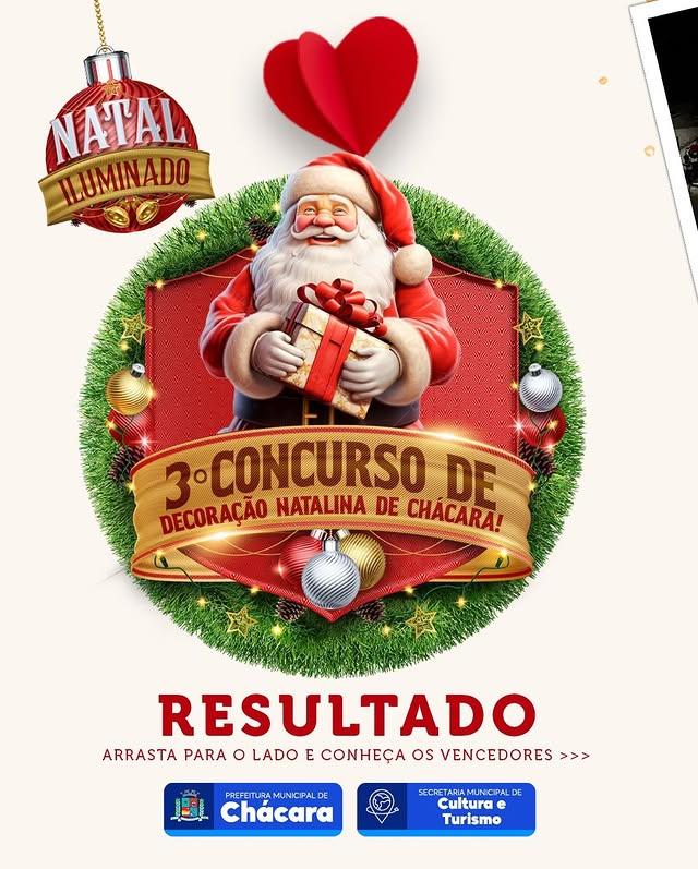 🎄✨ Resultado do 3º Concurso de Decoração Natalina – Natal Iluminado de Chácara 2025 ✨🎄