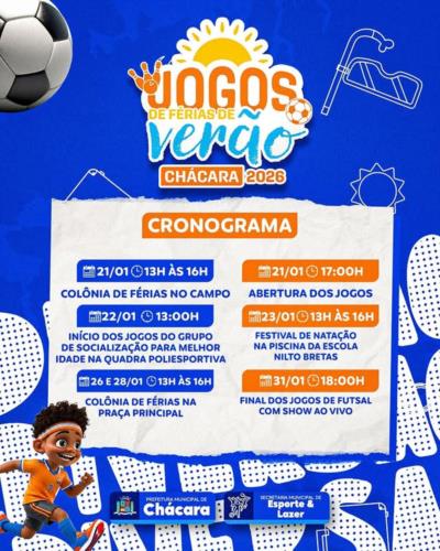 As férias ficaram ainda mais animadas em Chácara! 💙