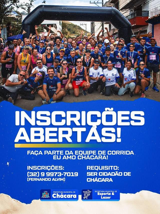 Quer fazer parte da Equipe de Corrida Eu Amo Chácara? 💙