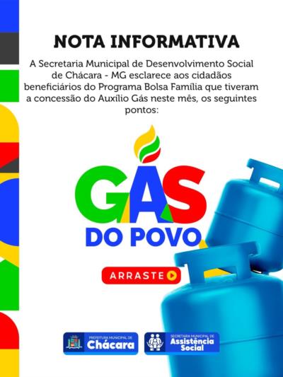 📢 NOTA INFORMATIVA – GÁS DO POVO