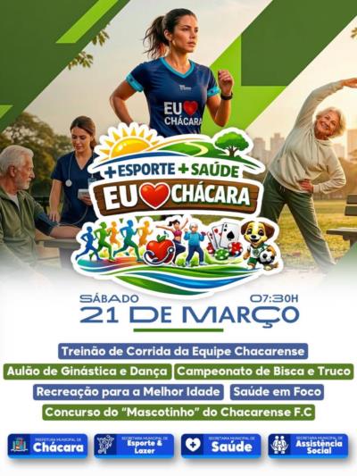 🏃‍♀️💚 Mais esporte, mais saúde, mais Chácara!