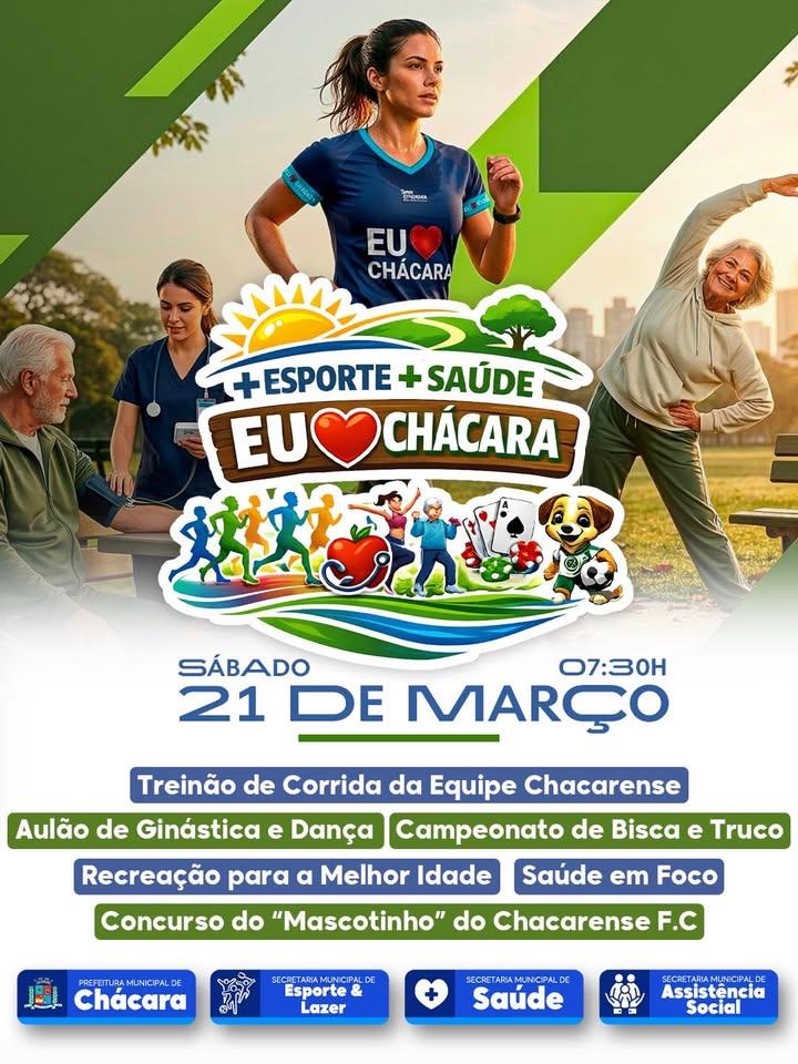 🏃‍♀️💚 Mais esporte, mais saúde, mais Chácara!
