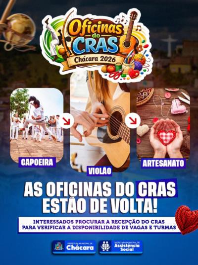 ✨ As Oficinas do CRAS estão de volta em Chácara!