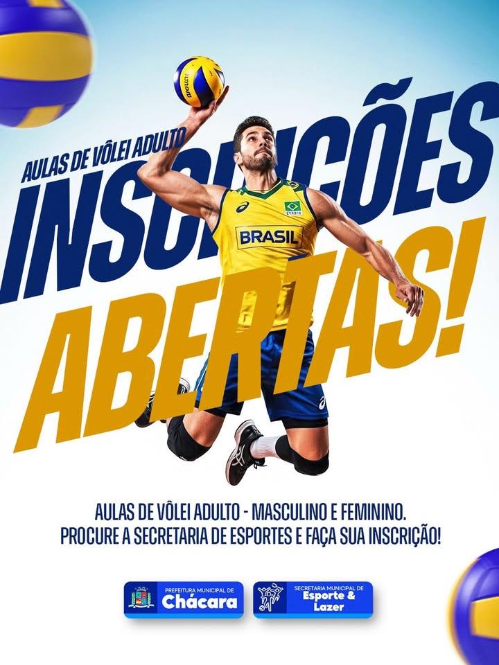 💥 Inscrições abertas para o vôlei adulto!