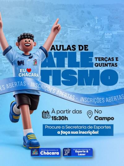 🏃♂️💙 Vem aí: Aulas de Atletismo em Chácara!