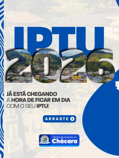  A Prefeitura de Chácara informa sobre o PTU 2026!