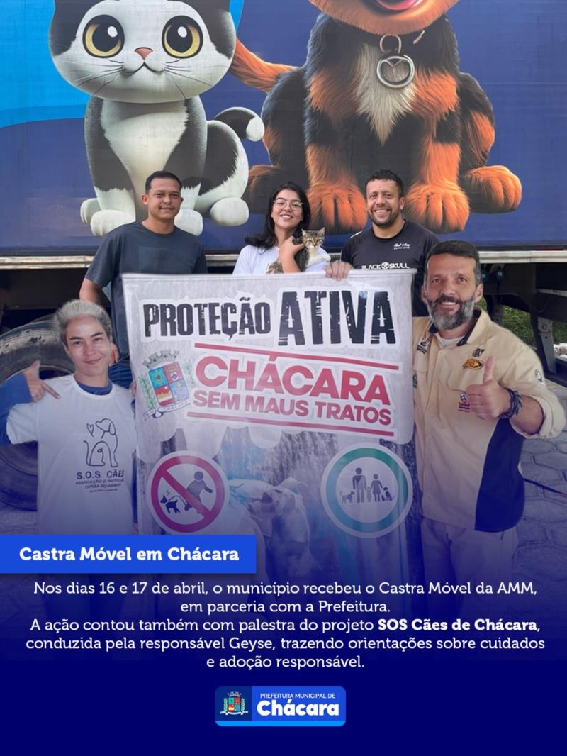🐱 Castra Móvel em Chácara