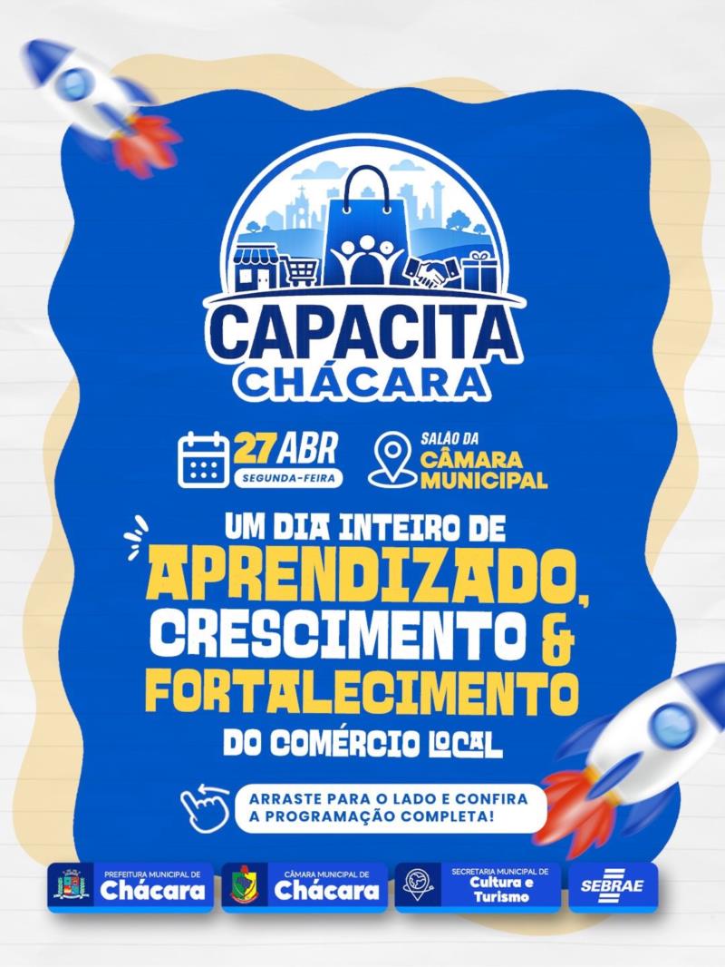 🚀 CAPACITA CHÁCARA | Um dia inteiro de aprendizado, crescimento e fortalecimento do comércio local!