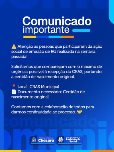 Comunicado Importante