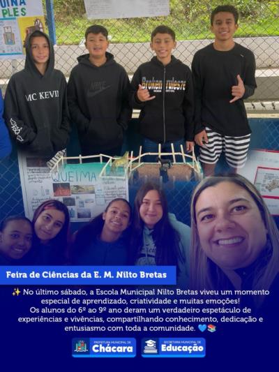✨ No último sábado, a Escola Municipal Nilto Bretas viveu um momento especial de aprendizado, criatividade e muitas emoções!