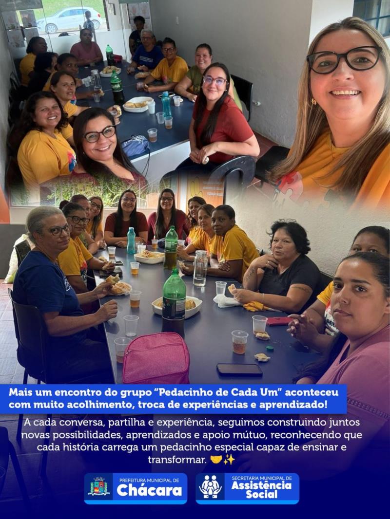 ✨ Mais um encontro do grupo “Pedacinho de Cada Um” aconteceu com muito acolhimento, troca de experiências e aprendizado! 💙