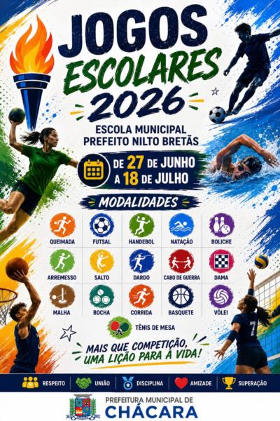 Confira os Jogos Escolares 2026!