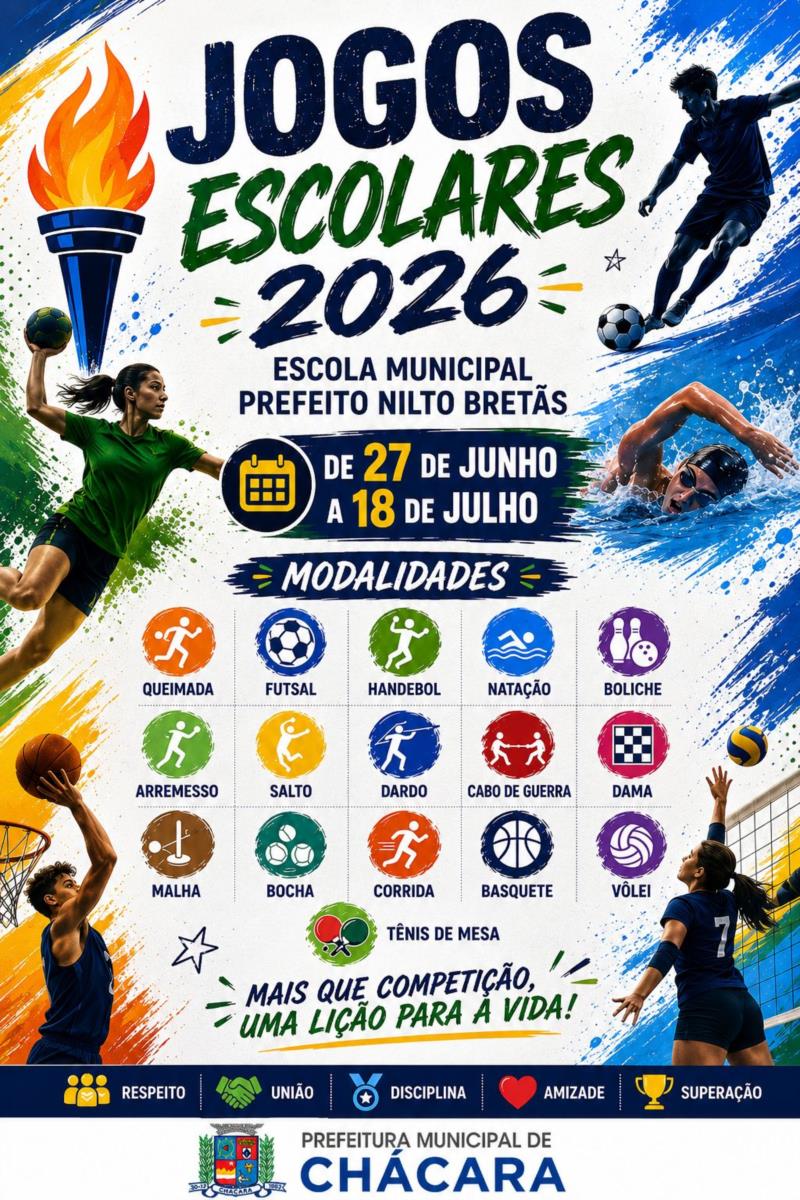 Confira os Jogos Escolares 2026!