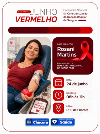 ❤️ Junho Vermelho: Doe Sangue, Doe Vida! ❤️