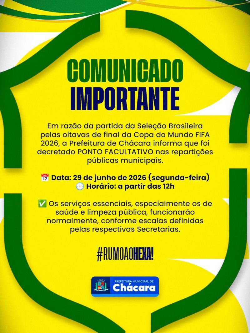 ATENÇÃO, SERVIDORES E POPULAÇÃO!