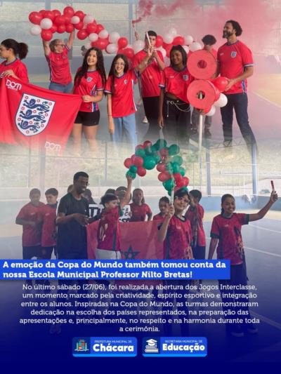⚽🏆 A emoção da Copa do Mundo também tomou conta da nossa Escola Municipal Professor Nilto Bretas!
