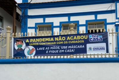 A Prefeitura de Chácara continua com ações de Prevenção contra a Covid-19